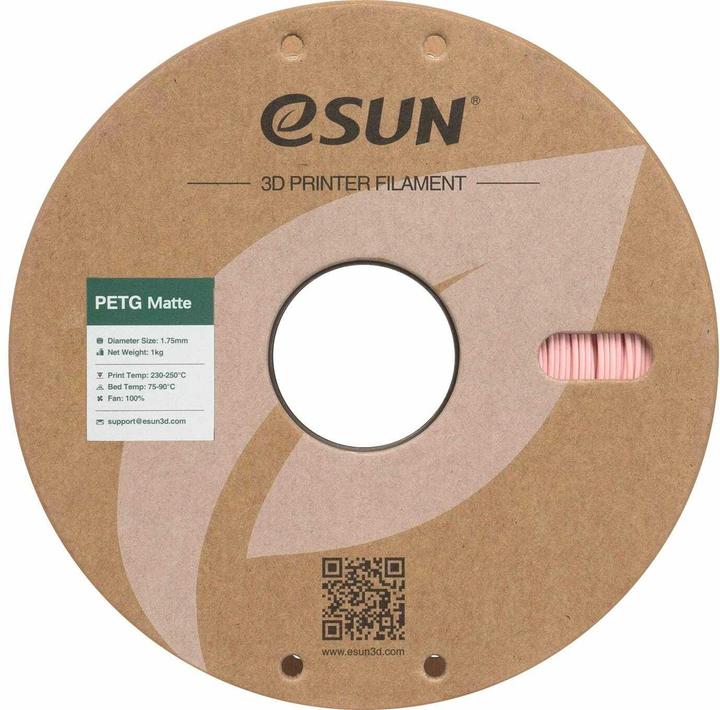 Image du produit eSUN Filament PETG-Matte Pfirsich 1.75 mm 1 kg (PETG, 1.75 mm, 1000 g)