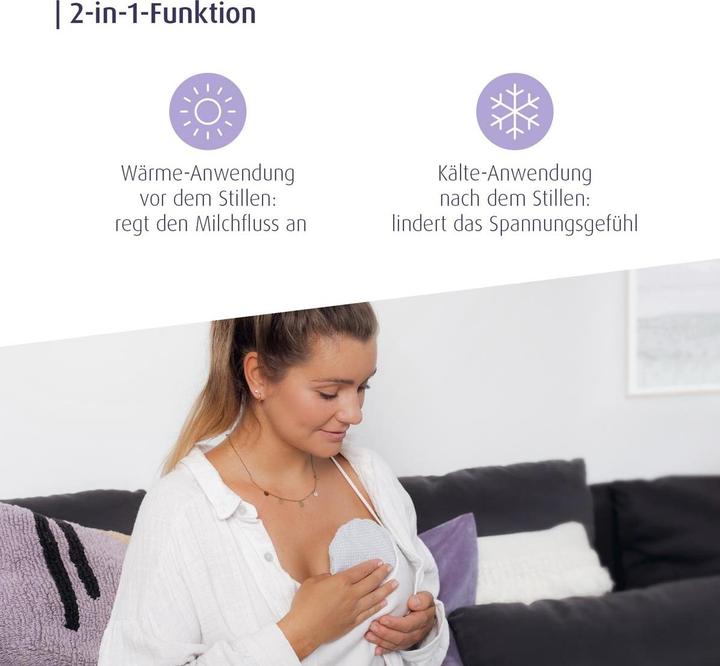 Immagine prodotto Reer Cuscino 2in1 per l'allattamento ai semi d'uva (15 x 15 cm)