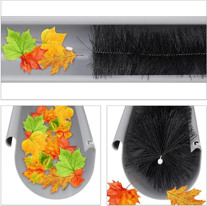 Immagine prodotto Relaxdays Spazzola per Grondaia con Ø:12 cm, Plastica