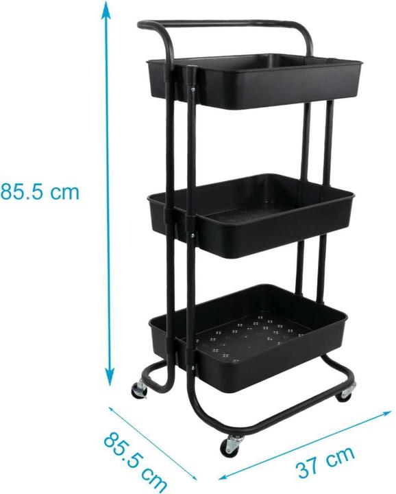 Produktbild Intirilife Rollwagen mit 3 Ebenen