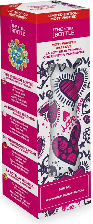 Actual product image The Steel Bottle TSBMW44LOV Daily use 500 ml Steel Multicolour (0.50 l)