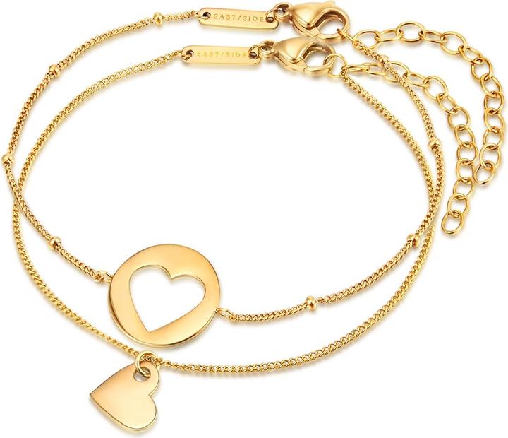 Produktbild Eastside Damen Herz Edelstahl gelbgold - 29772 (17 cm, Edelstahl)