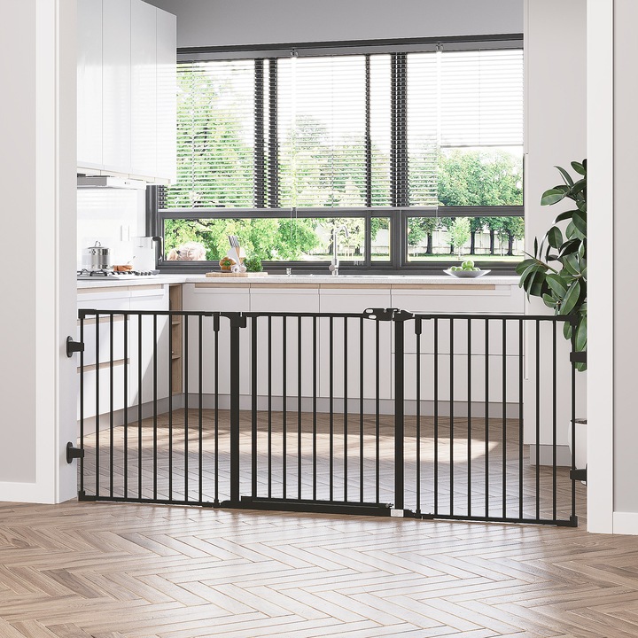 Actual product image PawHut Barrier grille with adjustable angles