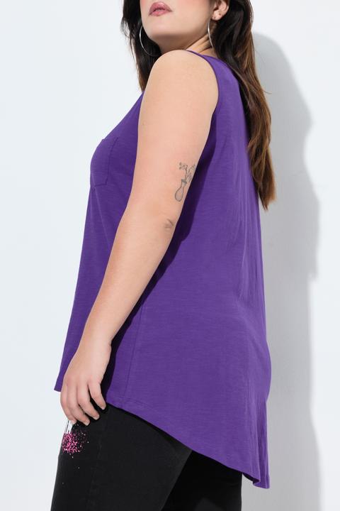 Image du produit Angel of Style Débardeur à encolure ronde et patte de boutonnage, dos plus long (52)