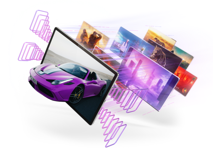 Actual product image Lenovo Idea Tab Pro (WLAN only, 12.70", 256 GB, Luna Grey)