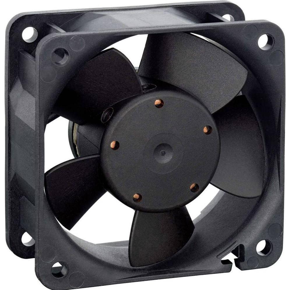 Papst EBM 614NL Axiallüfter 24 V/DC 19 m³/h (L x B x H) 60 x 60 x 25 mm (60 mm, 1 x), PC Lüfter, Schwarz