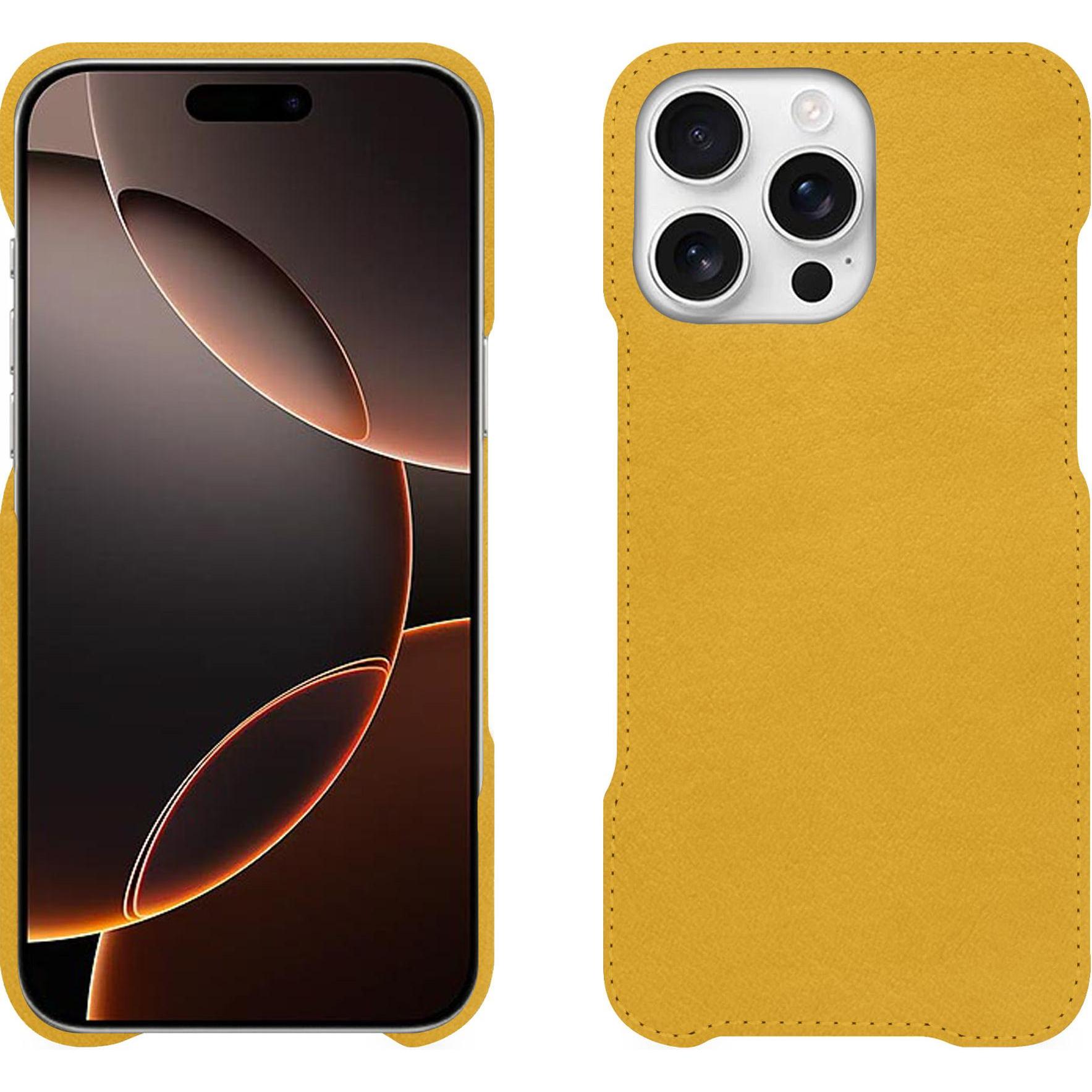 Noreve Lederschutzhülle (Apple iPhone 16 Pro), Smartphone Hülle, Orange