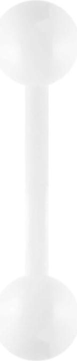 Produktbild Star Piercing Banane Pure White mit Kugel (ohne Messing, Chirurgenstahl 316L)