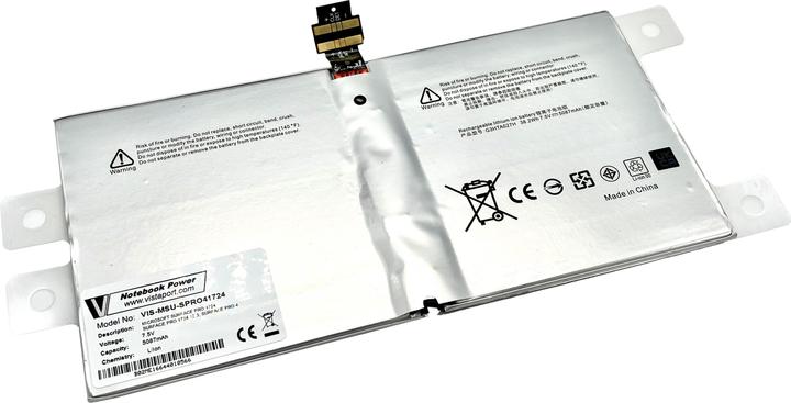 Immagine prodotto Vistaport Batteria per Microsoft Surface Pro (2 cubicoli, 5087 mAh)