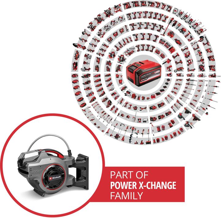 Produktbild Einhell GE-HR 18/30-1 WH Li-Solo 4173774 555 mm 1 St. Silber Schlauchtrommel