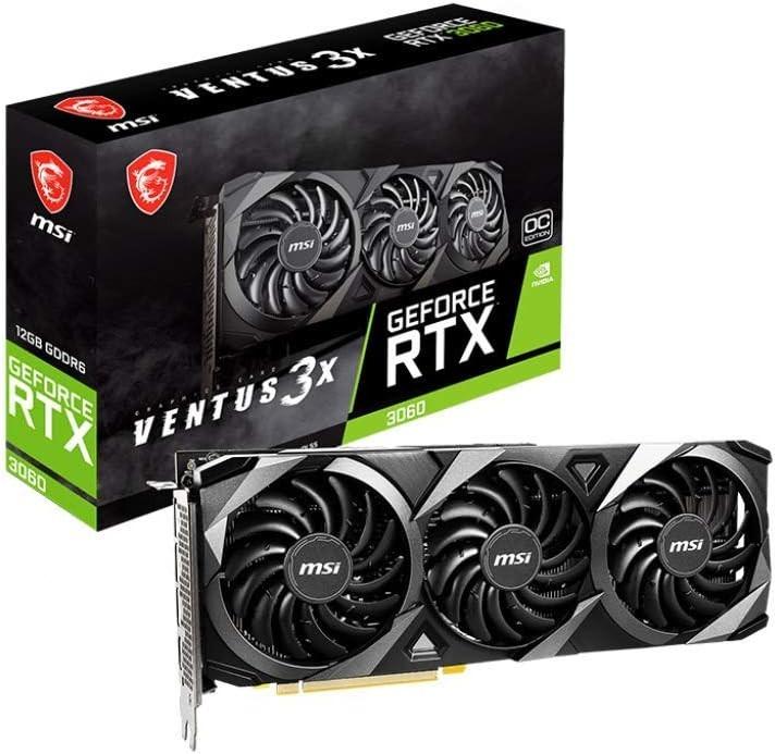 Produktbild MSI GeForce RTX 3060 Ventus 3X NVIDIA 12GB GDDR6 Graphics Card (12 GB)