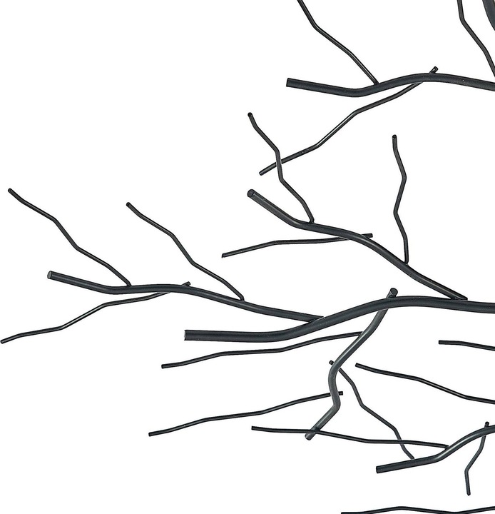 Image du produit Lindby Vetki plafonnier avec décor de branches, noir (E27)