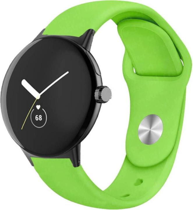 Actual product image Cover-Discount Google Pixel Watch - Silicone replacement strap green (Silicone)