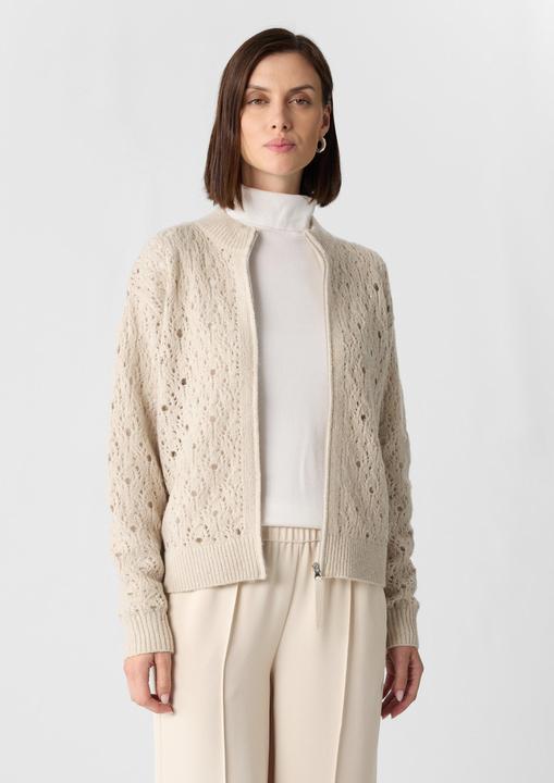 Produktbild Comma Strickjacke Locker gestrickte Jacke mit dezenten Pailletten (42)