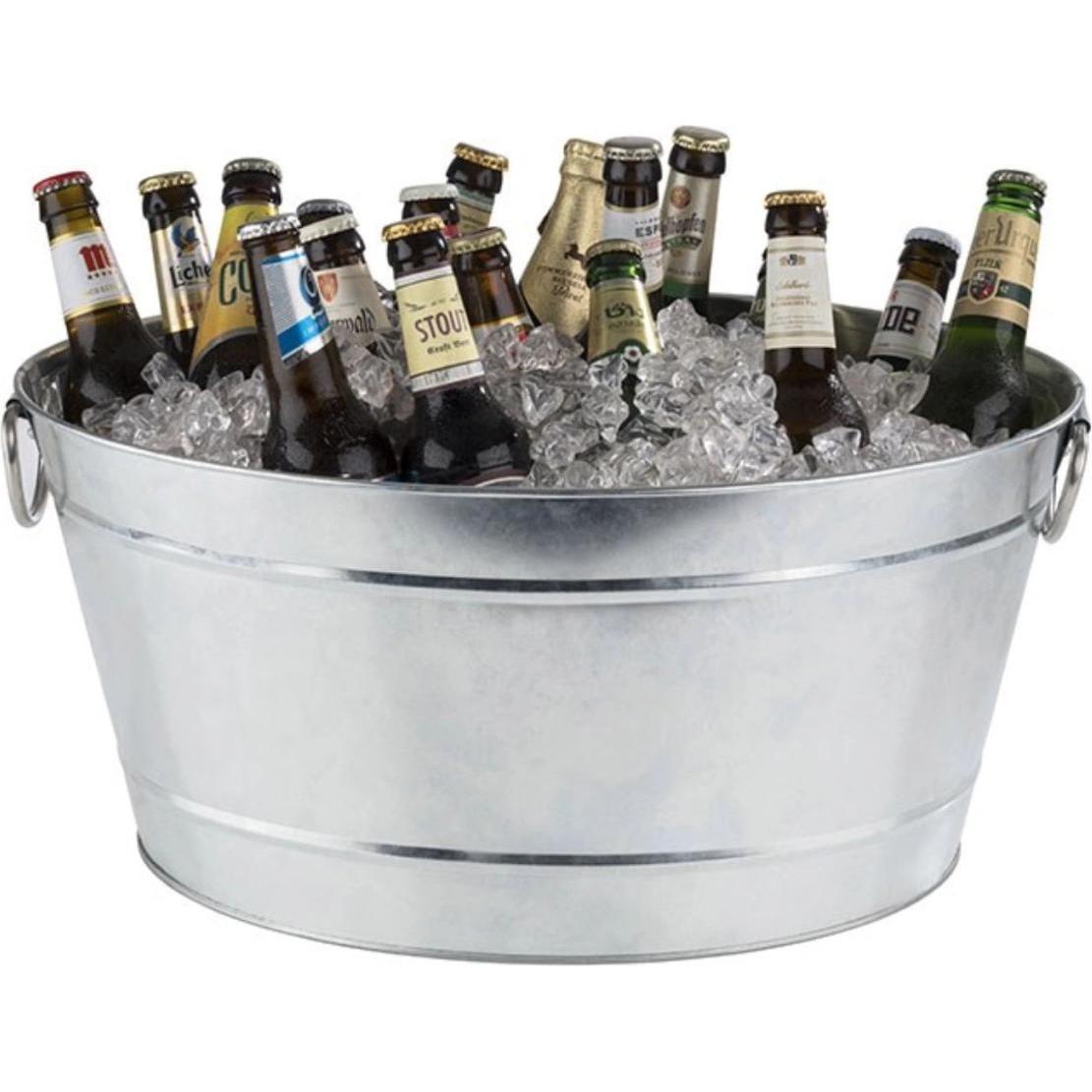 Thumbnail - APS Getränkewanne "TIN", Flaschenkühler, Grau