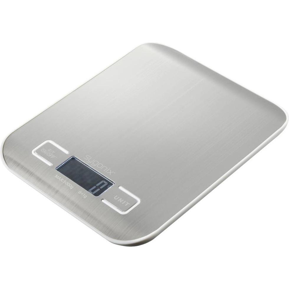 Sygonix Küchenwaage digital Wägebereich (max.)=5 kg Silber/Edelstahl, Küchenwaage, Silber