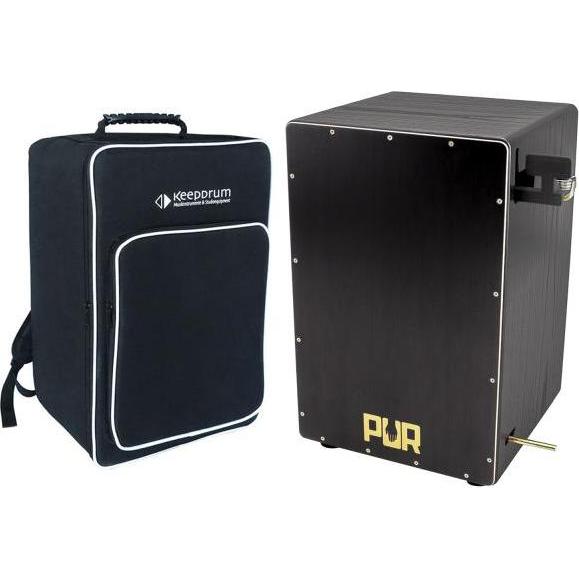 PUR PC4499L Vision Pro Hi-Hat Black Gold mit Tasche (Cajon), Perkussion, Schwarz