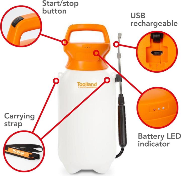 Produktbild Garden Lights Drucksprüher - Akkubetrieben - 8 L (8 l)