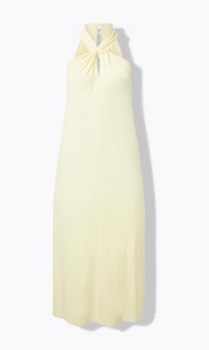 Image du produit Ulla Popken Robe maxi avec drapé, s'attachant dans la nuque, modèle sans manches (54, 56)