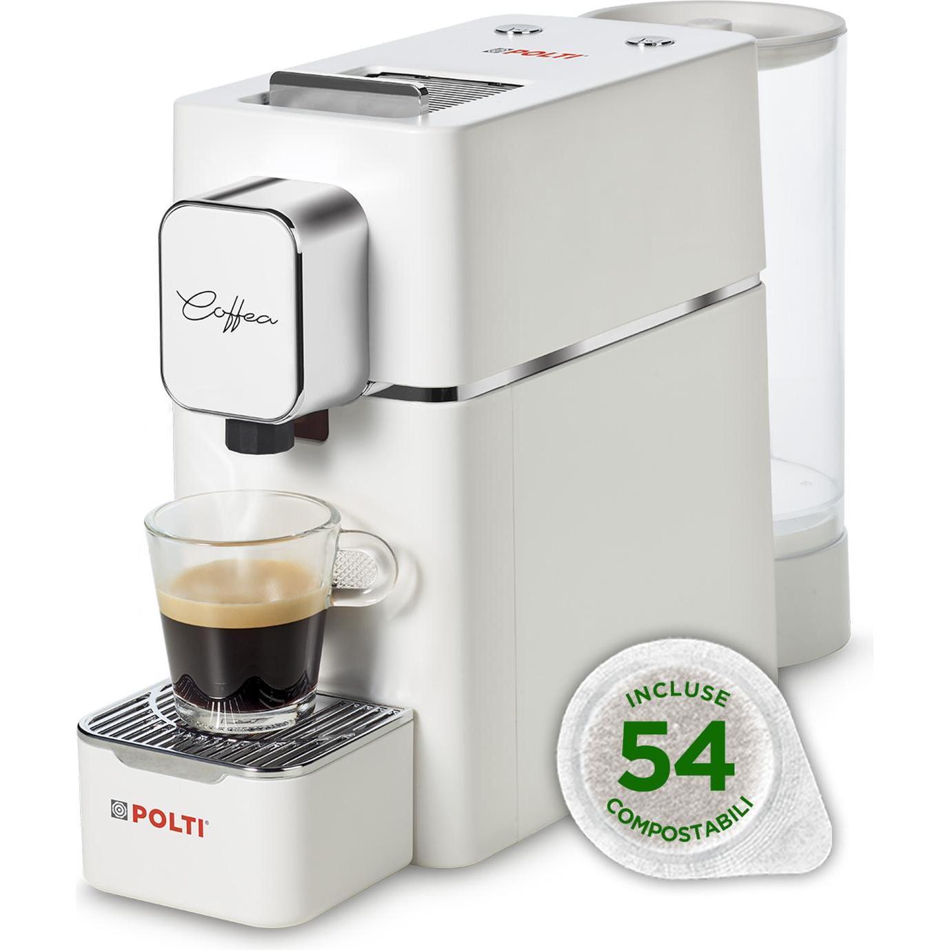 Polti PCEU0127 Kaffeemaschine Kapsel-Kaffeemaschine 0,85 L (E.S.E.) (PCEU0127)