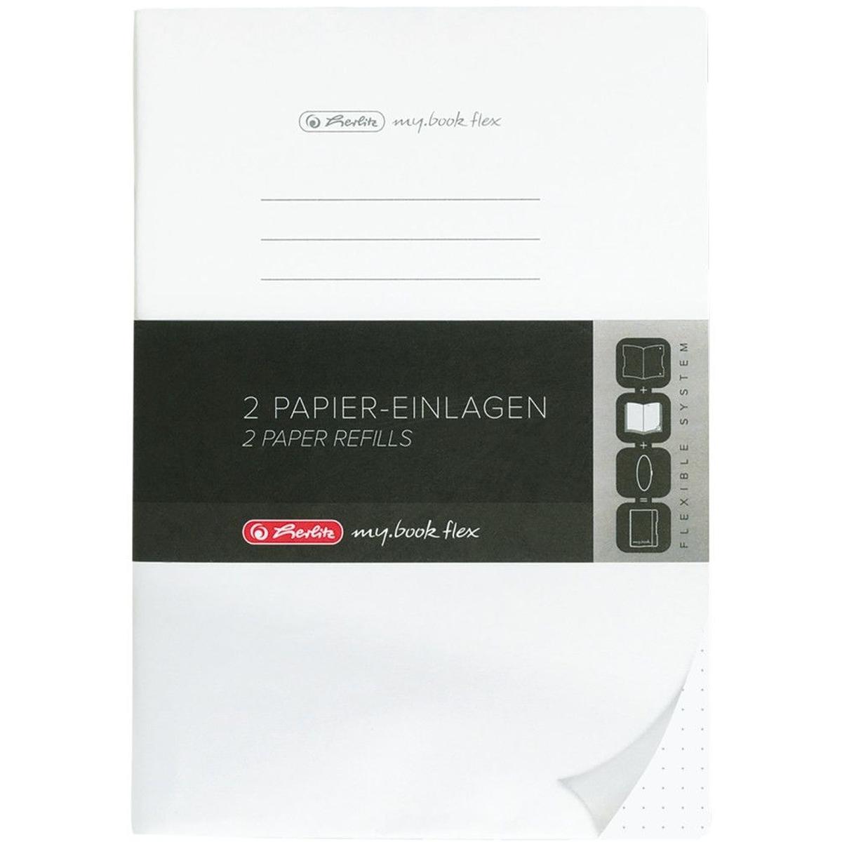Herlitz, Heft + Block, 50034147 Notizbuch 80 Blätter (A5, Blanko, Kein Einband)