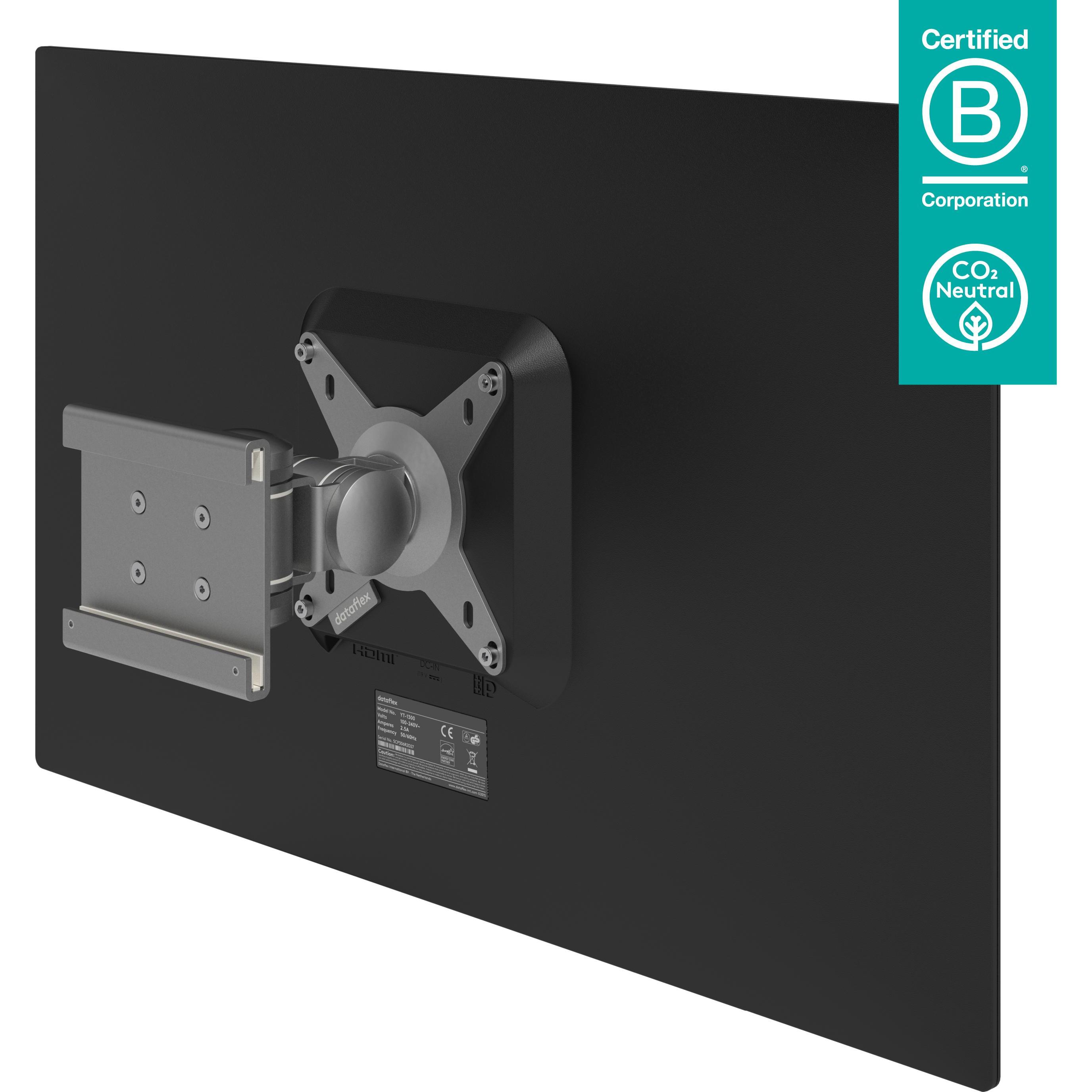 Thumbnail - Dataflex Viewmate Style Toolbar Mount 132 - Montagekomponente (Gelenkarm) (24.02"), Monitor Halterung, Silber