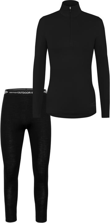 Normani Damen Merino Langarm mit 1/4 Zipper „Launceston“ und Merino Hose „Perth“ - 9667