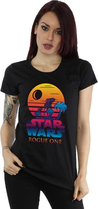 Immagine prodotto Star Wars Rogue One Logo Sunset Maglietta Donna (XS)
