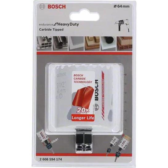 Thumbnail - Bosch Professional Zubehör, Lochsäge, Lochsäge Endurance for Heavy Duty. Carbide. 64 mm (64 Millimeter)