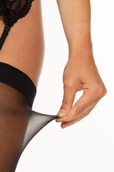 Produktbild Christine Le Duc AntiLaufmaschenStrapsstrümpfe Glorious schwarz (L, XL)