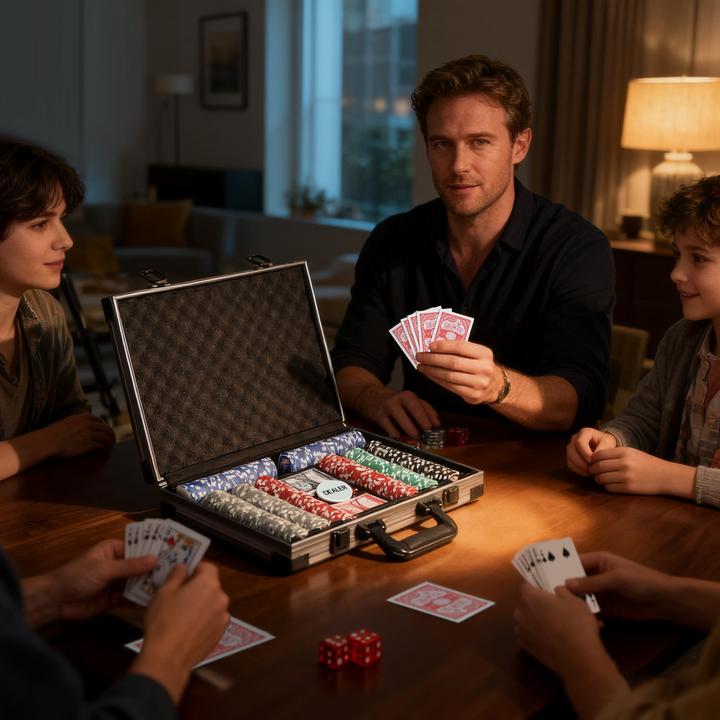 Immagine prodotto SportNow Pokerset PS, Polyester Grau