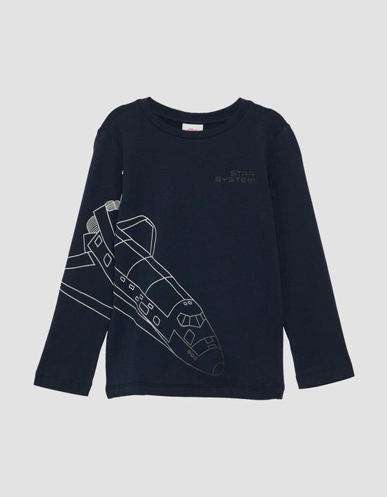 Produktbild s.Oliver T-Shirt Langarmshirt mit Frontprint (92)