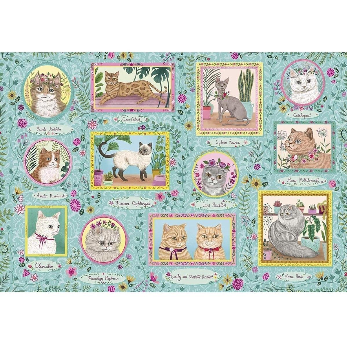 Thumbnail - Gibsons Puzzle Famous Felines 1000 Teile (1000 Teile)