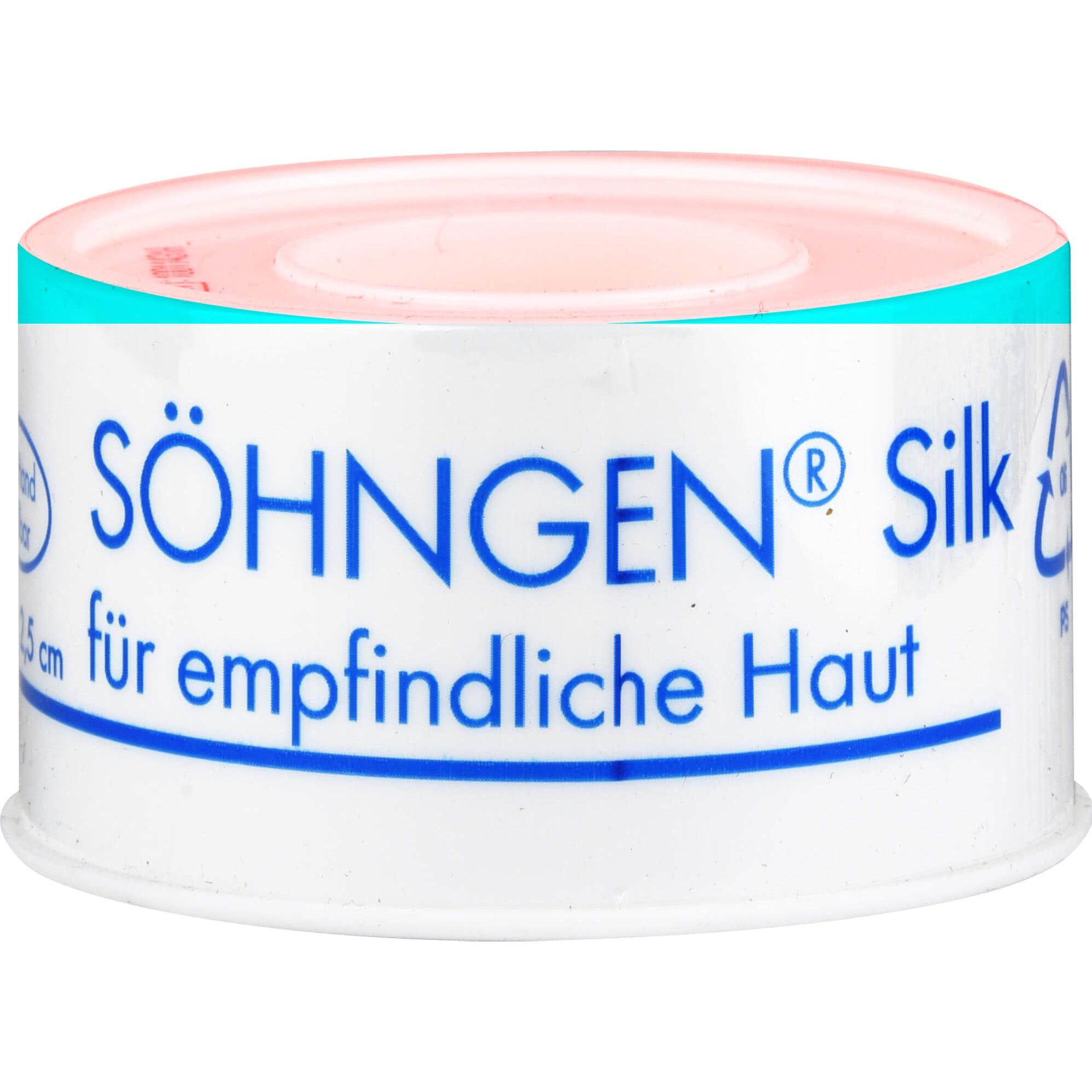 Thumbnail - Söhngen, Pflaster, Rollenpflaster Silk 2,5 cmx5 m (BxL) Taftgewebe weiss (1 x)
