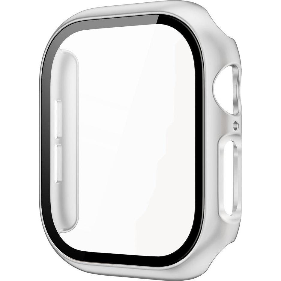 Cover-Discount Apple Watch 10 - 46mm - Hartschalen Case mit Panzerglas, Smartwatch Zubehör, Silber