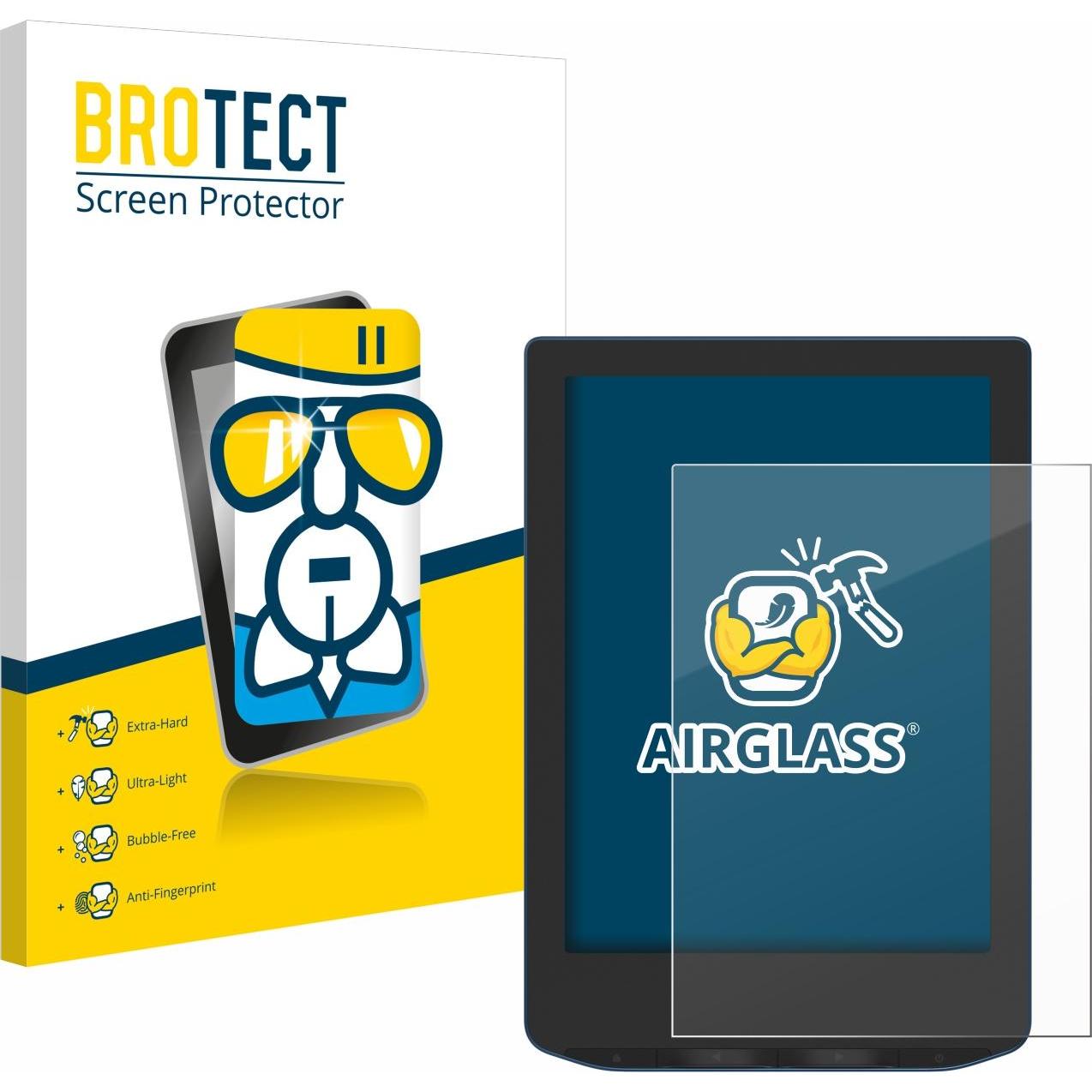 BROTECT Schutzglas Schutzfolie Glas Folie Displayschutz klar, eReader Zubehör, Transparent