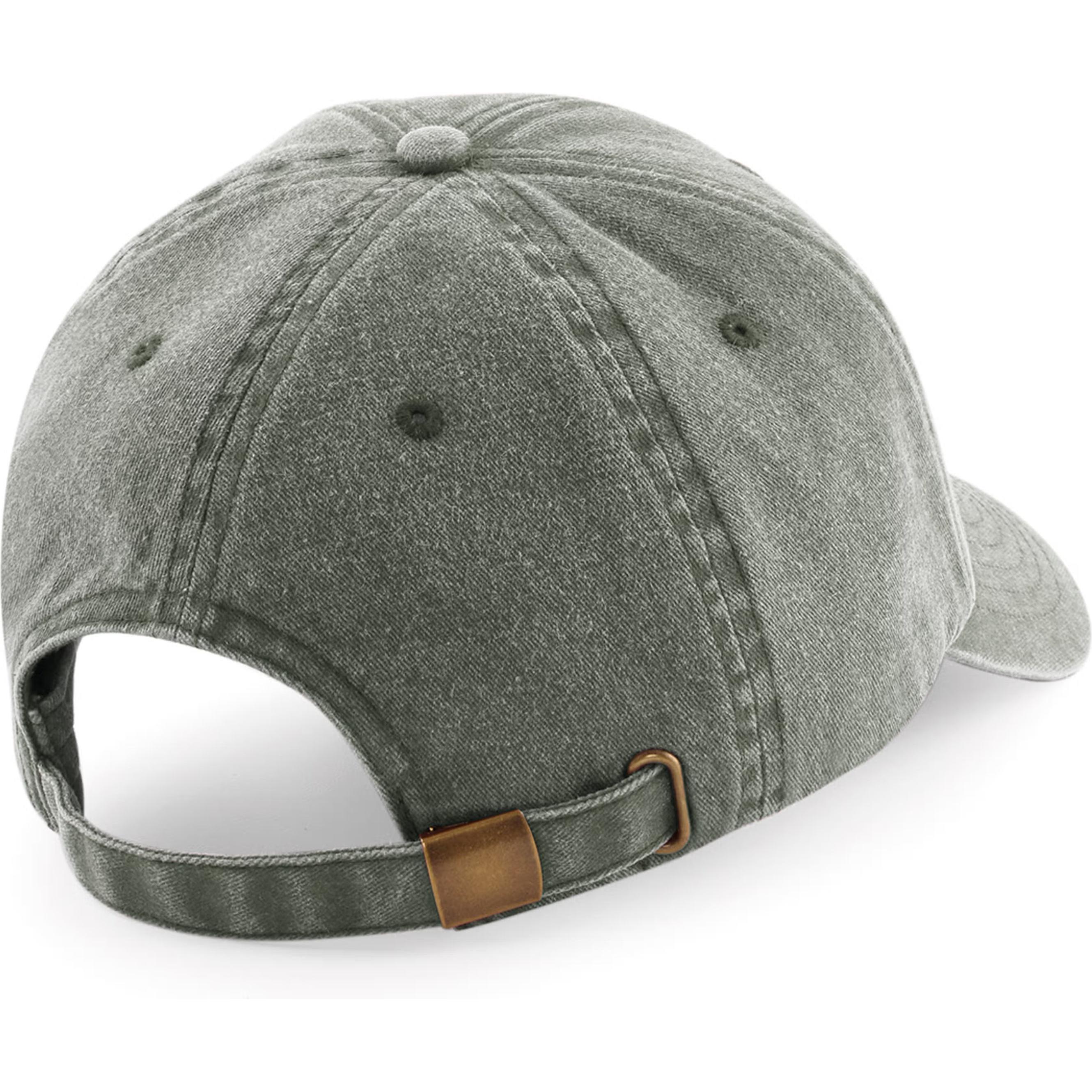 Beechfield, Cap, Vintage-Baseballkappe mit niedrigem Profil, Grün, (One Size)