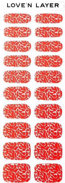 Actual product image Love'n Layer - LNL Raspberry Red (Nail varnish dryer, Raspberry Red)