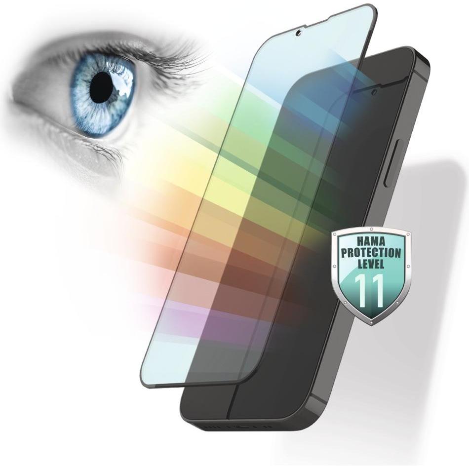 Thumbnail - Hama Anti-Bluelight+Antibakt. (1 Stück, Apple iPhone 13 mini), Smartphone Schutzfolie, Transparent