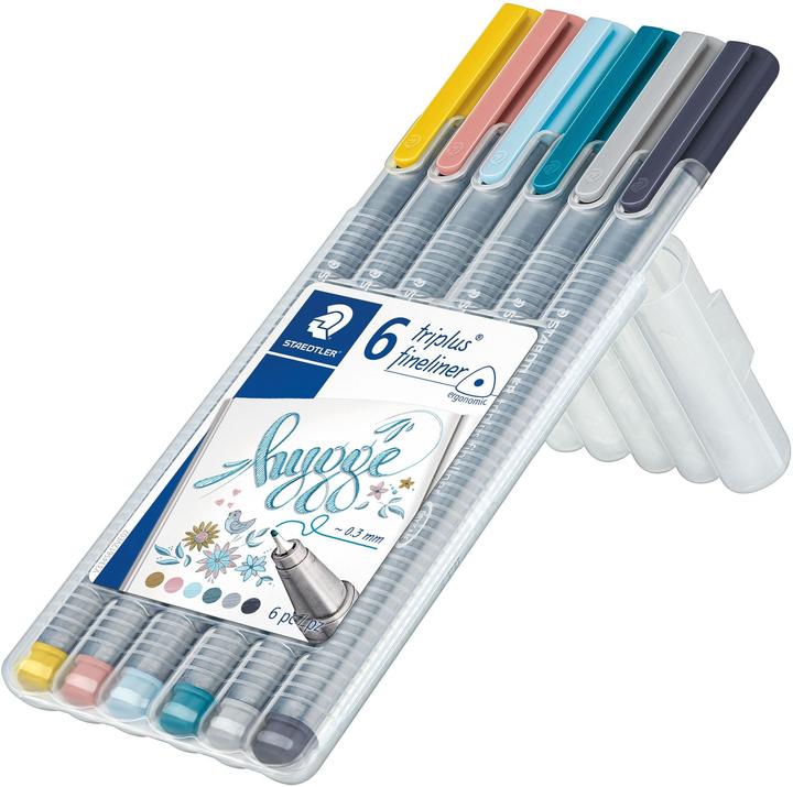 Actual product image Staedtler triplus fineliner 334 triangular fineliner (6x)