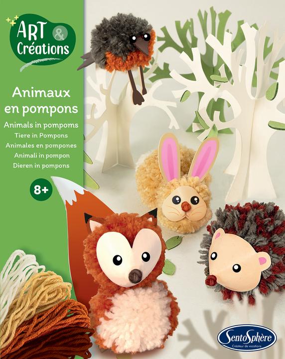 Image du produit Sentosphere Kit de bricolage Animaux Pompon