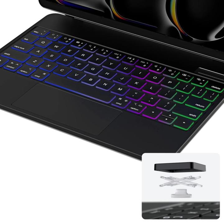 Image du produit Dux Ducis Étui pour clavier de la série MK (US, Apple iPad Pro 11 2024, Apple iPad Pro 11 2025)