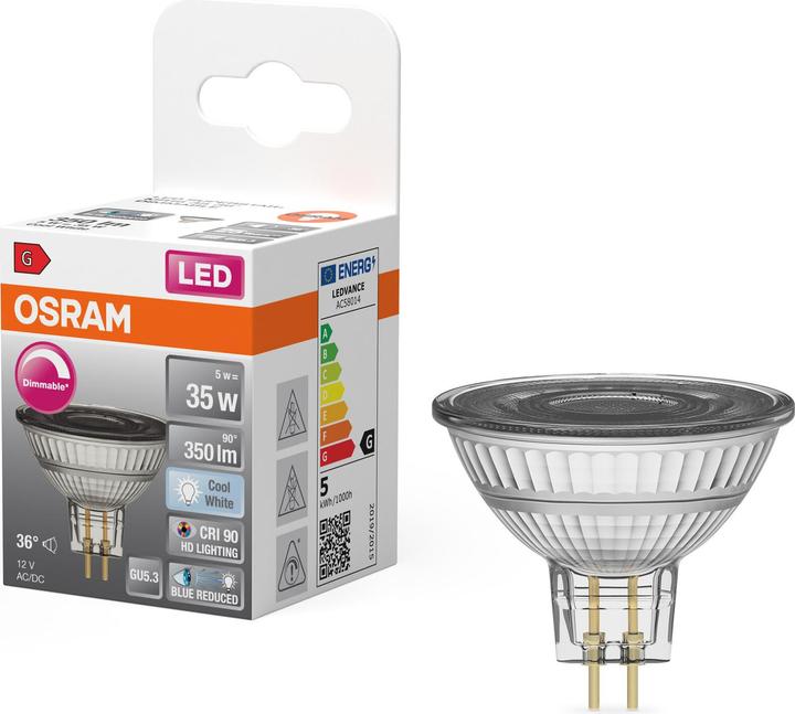 Actual product image Osram Superstar Plus (GU5.3, 5 W, 350 lm, 1 x, G)