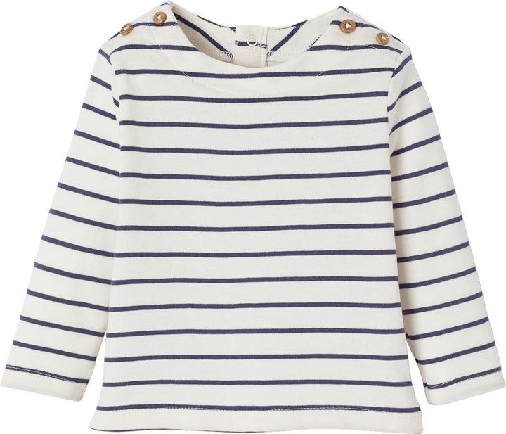 Immagine prodotto Vertbaudet Bio-Kollektion: Baby Ringelshirt mit langen Ärmeln (74)