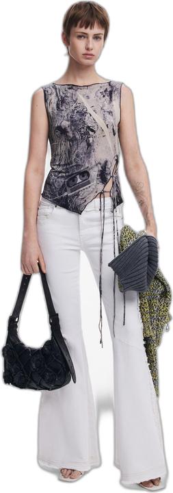 Actual product image Desigual White Cotton Flared Jeans (36)