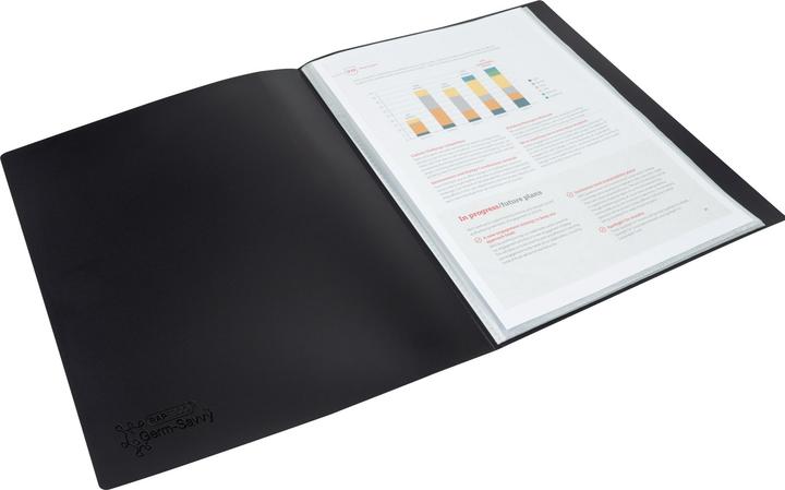 Produktbild Rapesco Präsentationsmappe Germ-Savvy A4 Schwarz (A4, 4x)