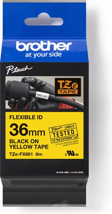Actual product image Brother P-Touch (4 cm, Black)