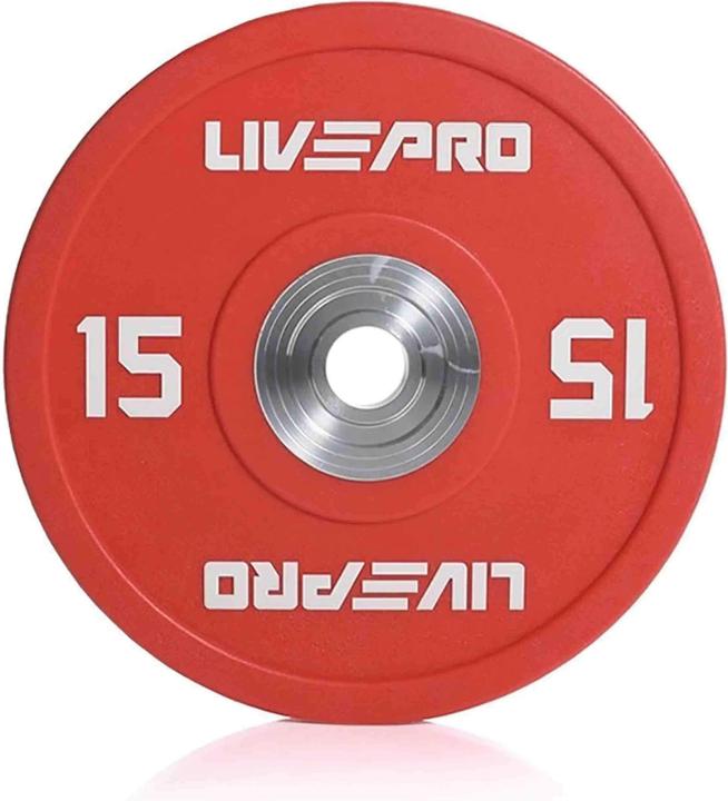 Livepro Competition Bumper Plate, Gewicht- / Hantelscheibe (1 x 15 kg)