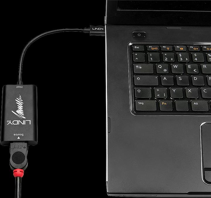 Actual product image Lindy USB Typ-A zu (HDMI, 15 cm)