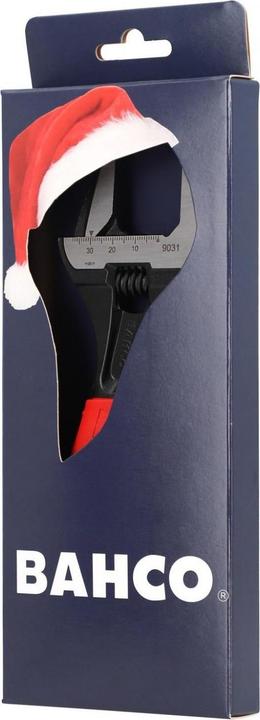 Actual product image Bahco Xmas 9031 Ergo Extra Wide Jaw Adjustable Wrench 218mm